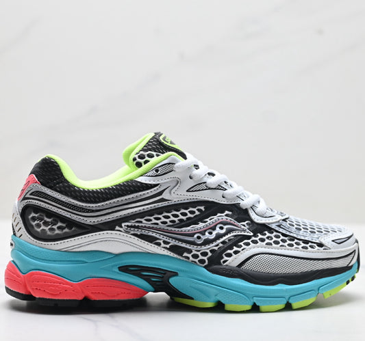 Saucony Pro Grid Omni 9 White-Blue Running Sneaker