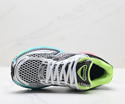 Saucony Pro Grid Omni 9 White-Blue Running Sneaker