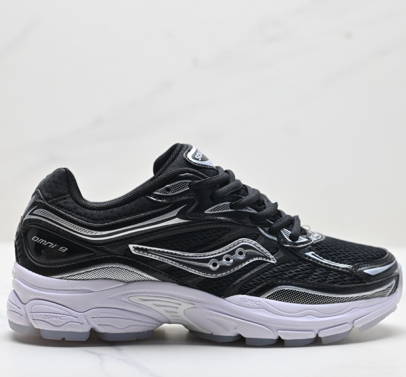 Saucony Pro Grid Omni 9 White Running Sneaker
