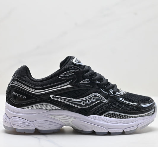 Saucony Pro Grid Omni 9 Black-White Running Sneaker