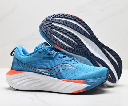 Saucony Triumph 22 Blue Ultralight Running Sneaker