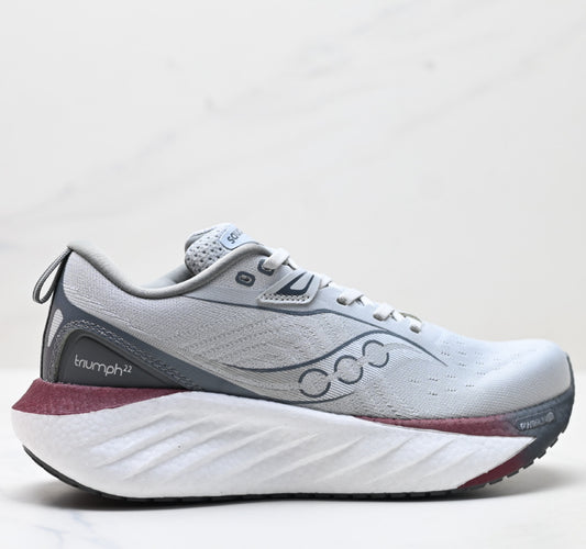 Saucony Triumph 22 Gray-White Ultralight Running Sneaker