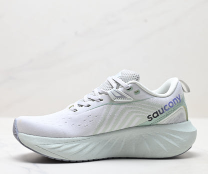 Saucony Triumph 22 White-Blue Ultralight Running Sneaker