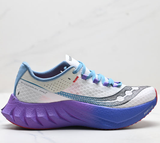Saucony ENDORPHIN PRO4 White-Purple Running Sneaker