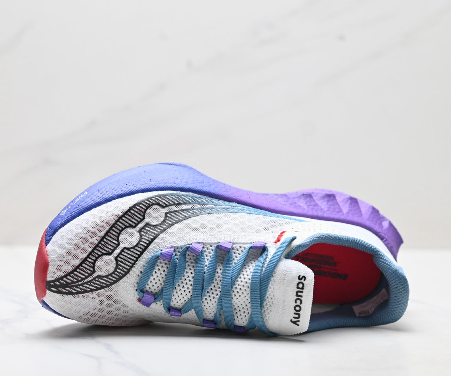 Saucony ENDORPHIN PRO4 White-Purple Running Sneaker
