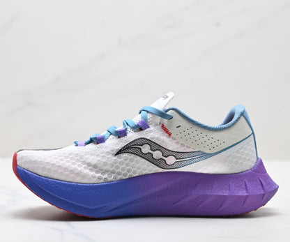 Saucony ENDORPHIN PRO4 White-Purple Running Sneaker