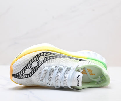 Saucony ENDORPHIN PRO4 White-Yellow Running Sneaker