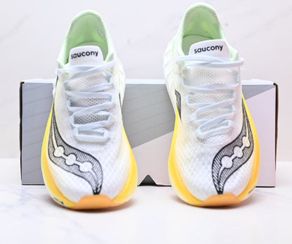 Saucony ENDORPHIN PRO4 White-Yellow Running Sneaker