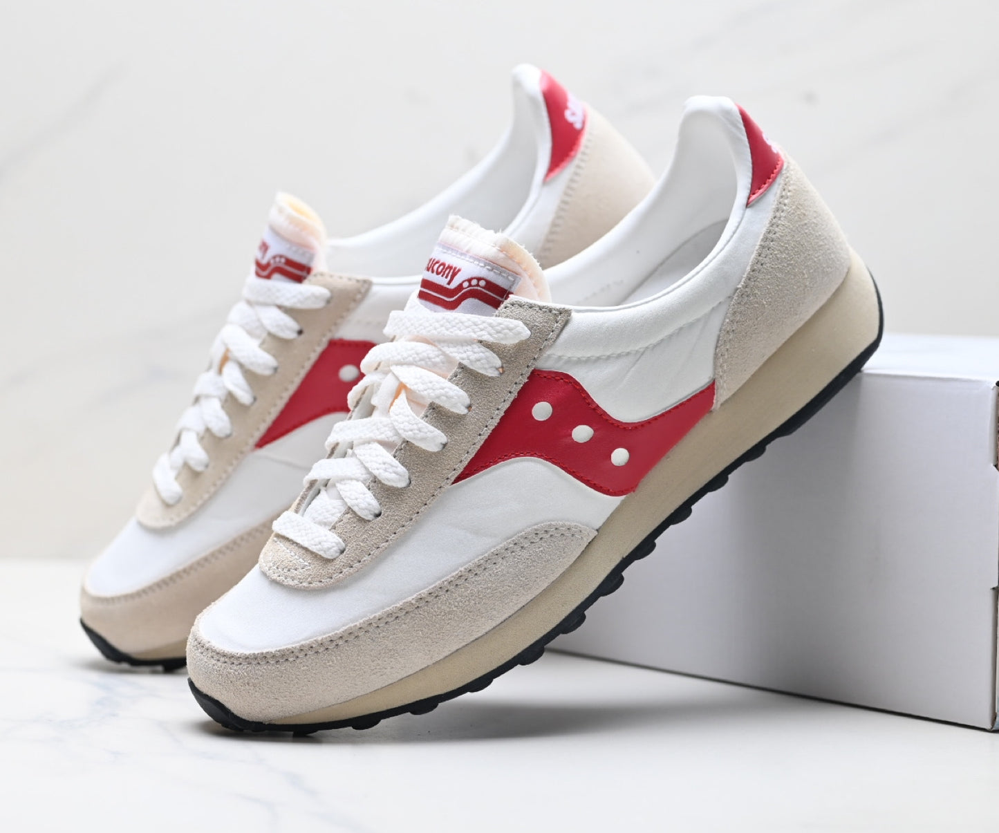Saucony Trainer 80 White-Red