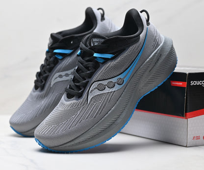 Saucony Triumph 21 Gray Ultralight Running Sneaker