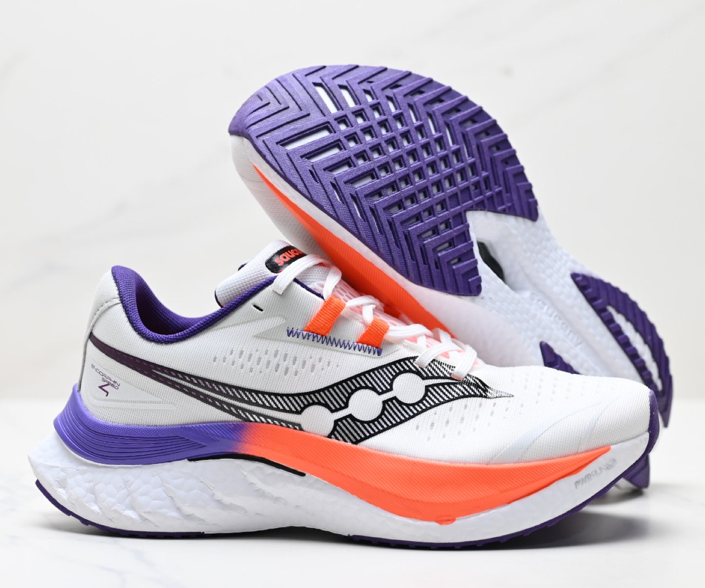 Saucony SPEED 4 White-Purple Running Sneaker