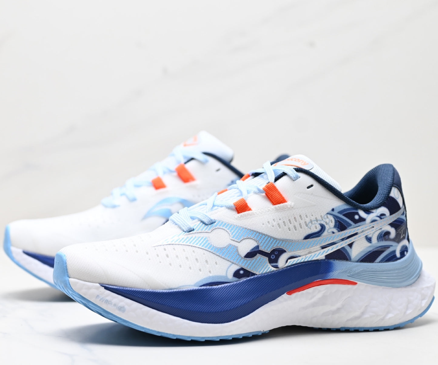 Saucony SPEED 4 White-Blue Running Sneaker