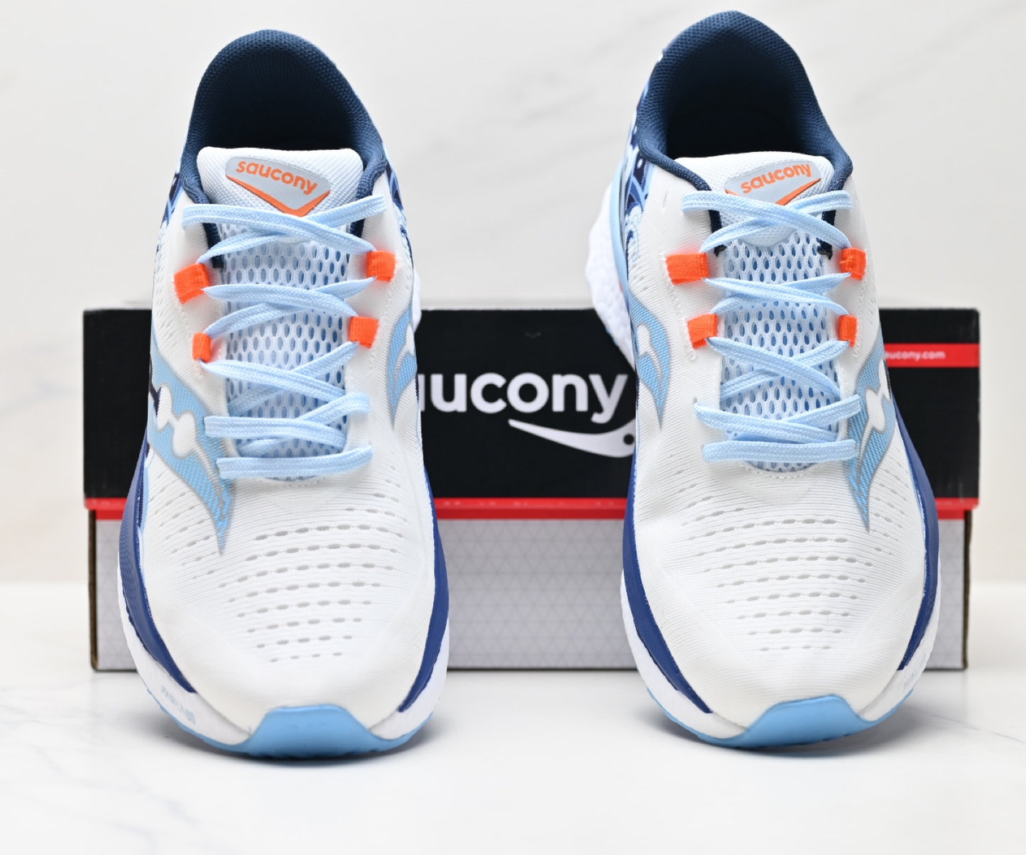 Saucony SPEED 4 White-Blue Running Sneaker